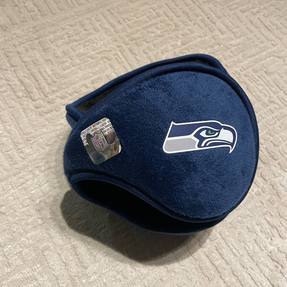 2x NFL Seattle Seahawks Adult Thermal Ear Warmers / Earmuffs
